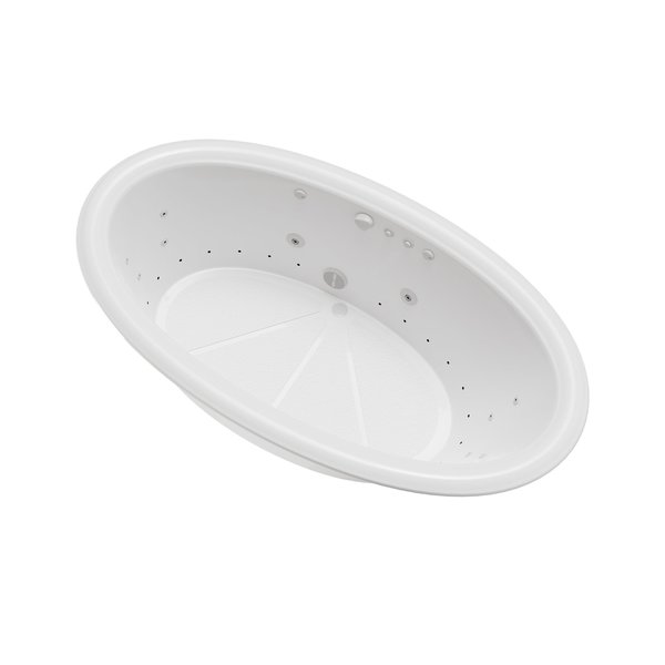 Atlantis Whirlpools Petite 44 x 78 Oval Air & Whirlpool Bathtub 4478PCDR